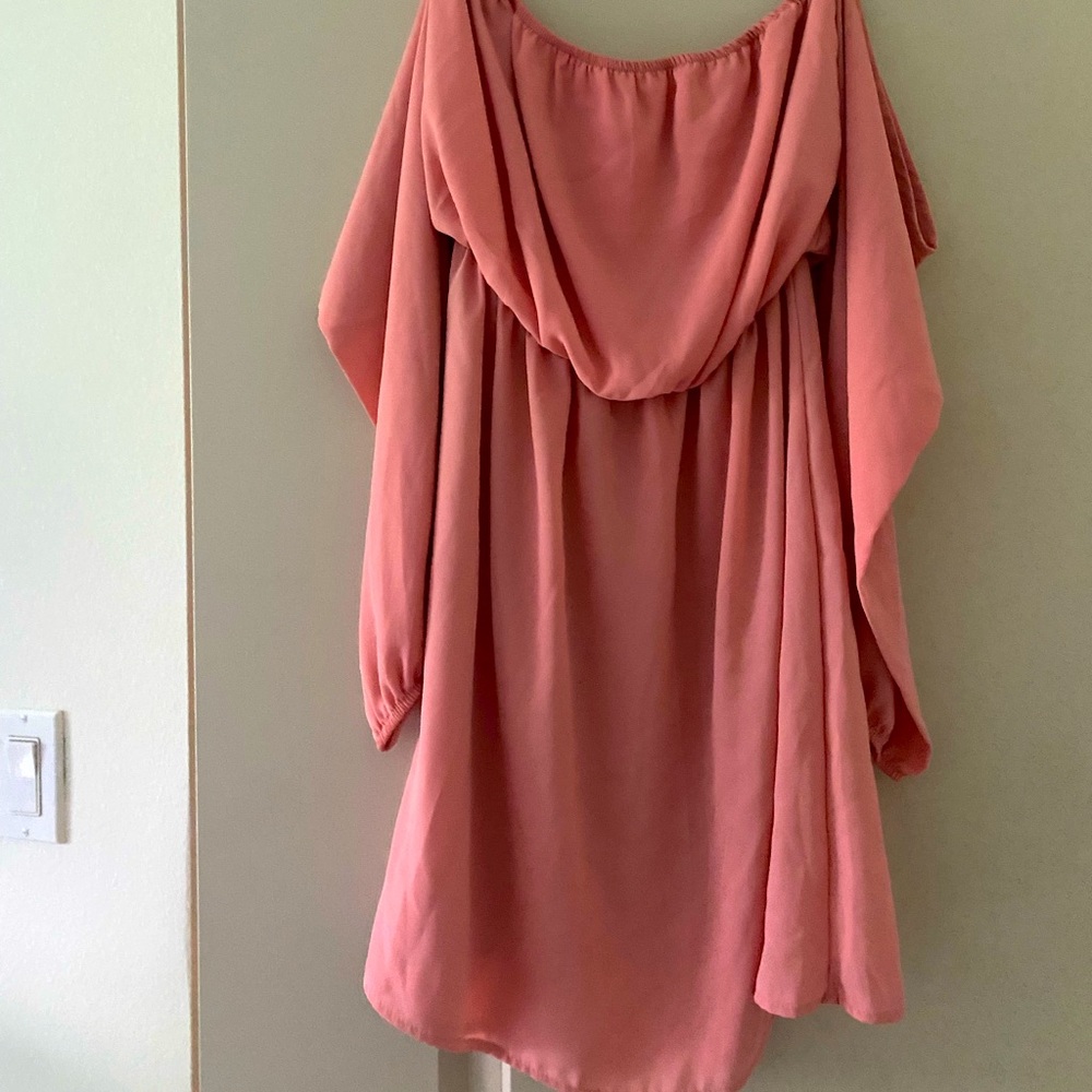Pink flowy dress